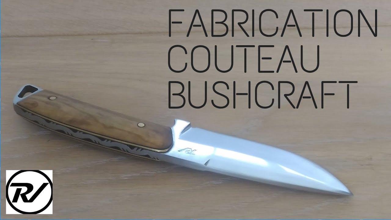 fabrication d un couteau bushcraft avec guillochage