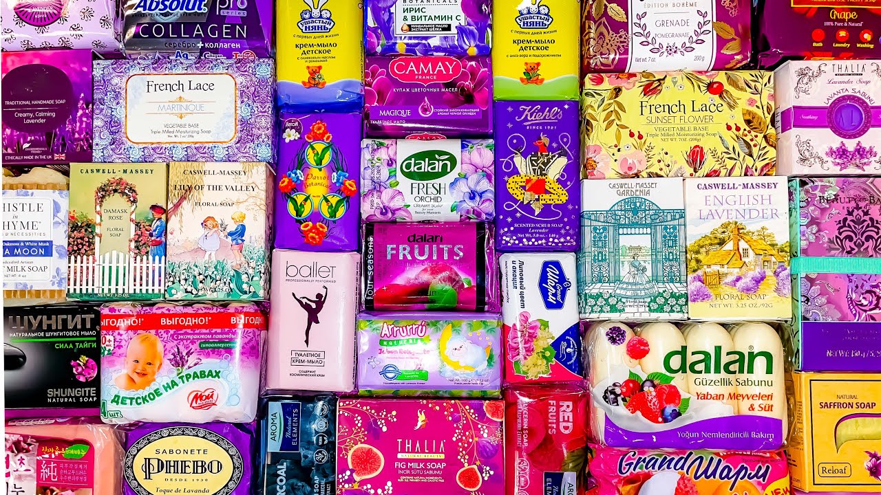 Opening Soaps 💐 May Flowers & Fruits 🍇 ASMR International Soap Haul 🌷 Unboxing Unwrapping Unpacking