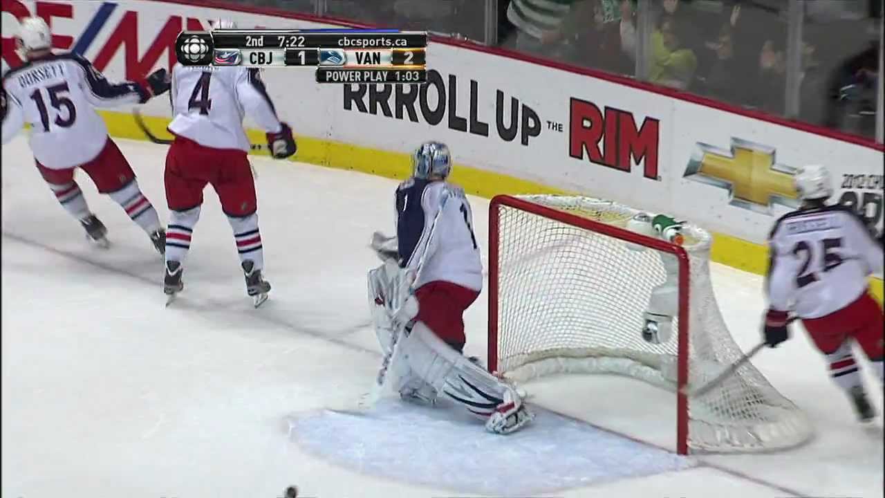 Alex Edler Goes Coast to Coast - Canucks Vs Jackets - 03.17.12 - HD