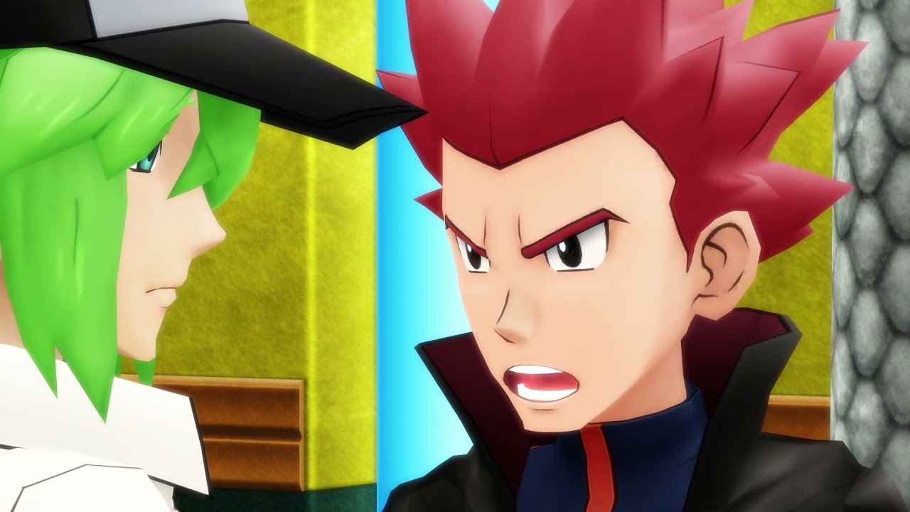 【Pok&eacute;mon MMD】 Funny Movie Scene (Lance and N)