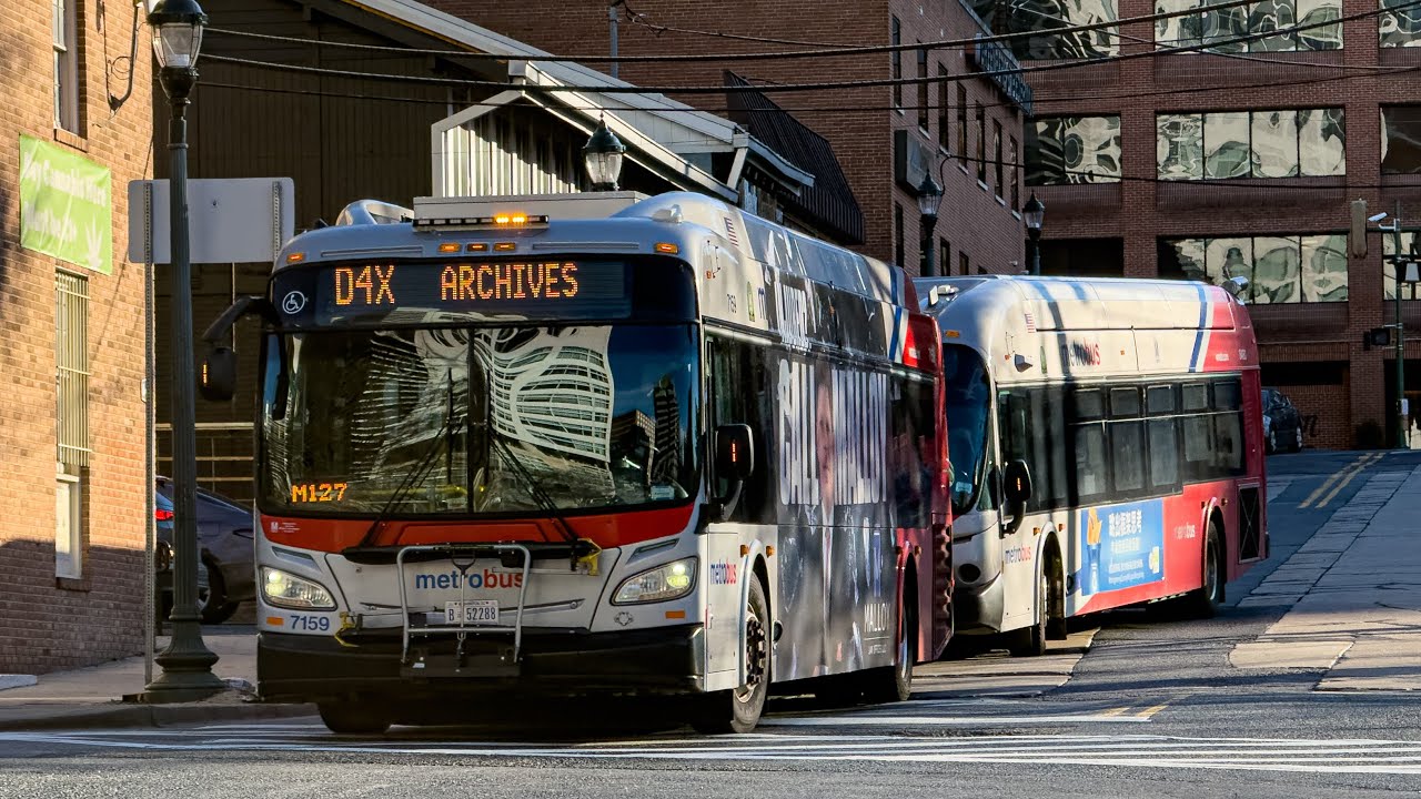 WMATA Metrobus & Montgomery County Transit Ride-On Compilation at Silver Spring #10
