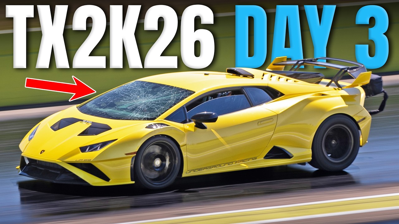 Lambo's Windshield IMPLODES at 220mph & Drag Racing Leaderboards SHIFT (TX2K26: Day 3)