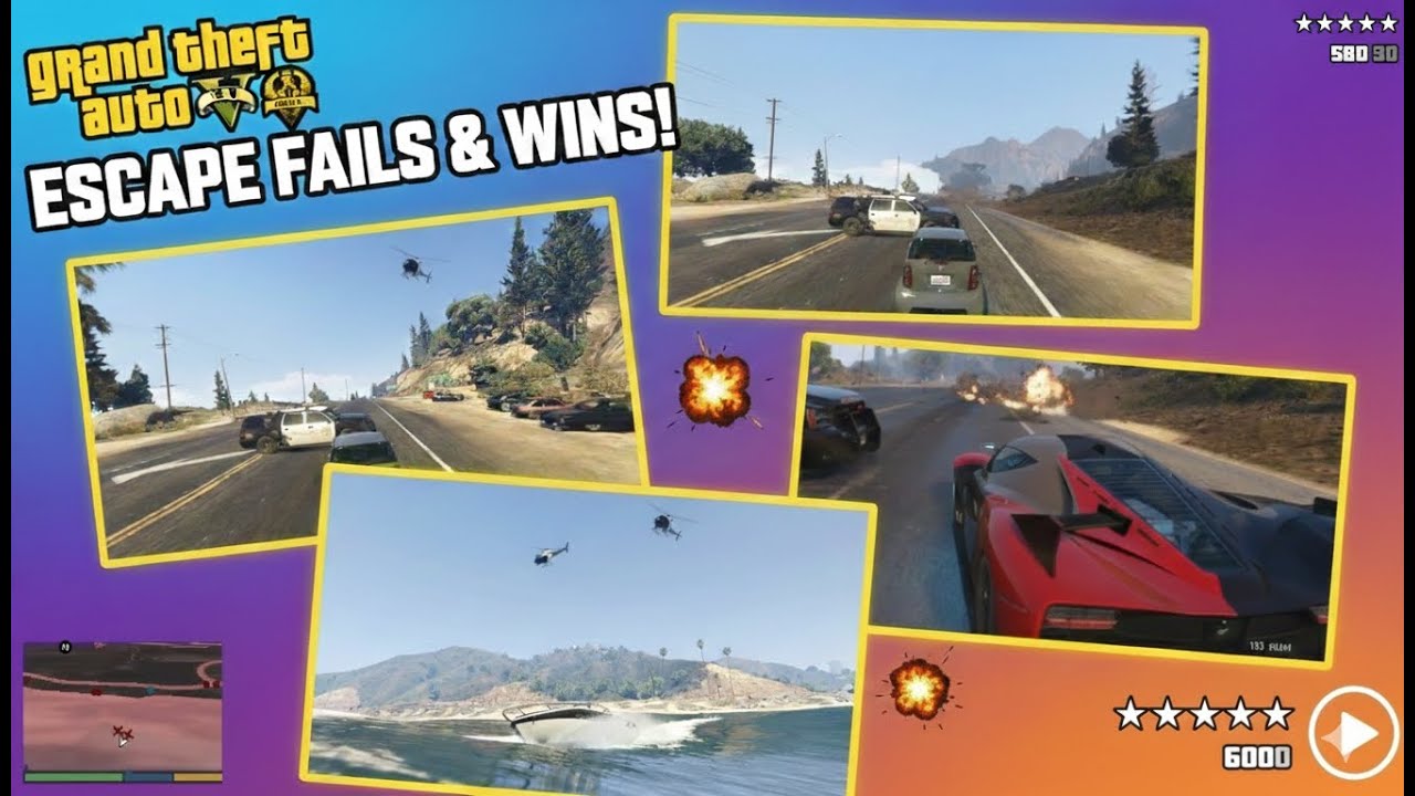 Grand Theft Auto V Enhanced Edition WANTED !!🔥  - ASUS TUF 4K 60FPS No Commentary
