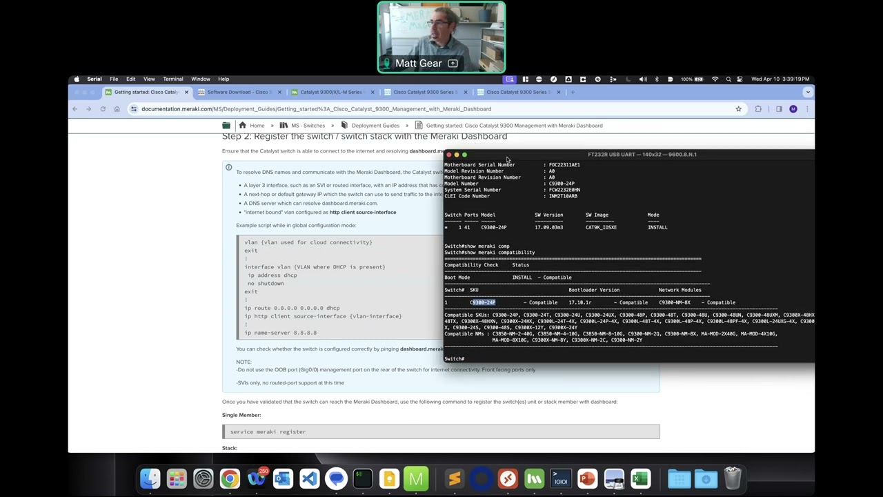 Onboarding and migrating Catalyst C9300 switch into Meraki dashboard (Managed Mode)