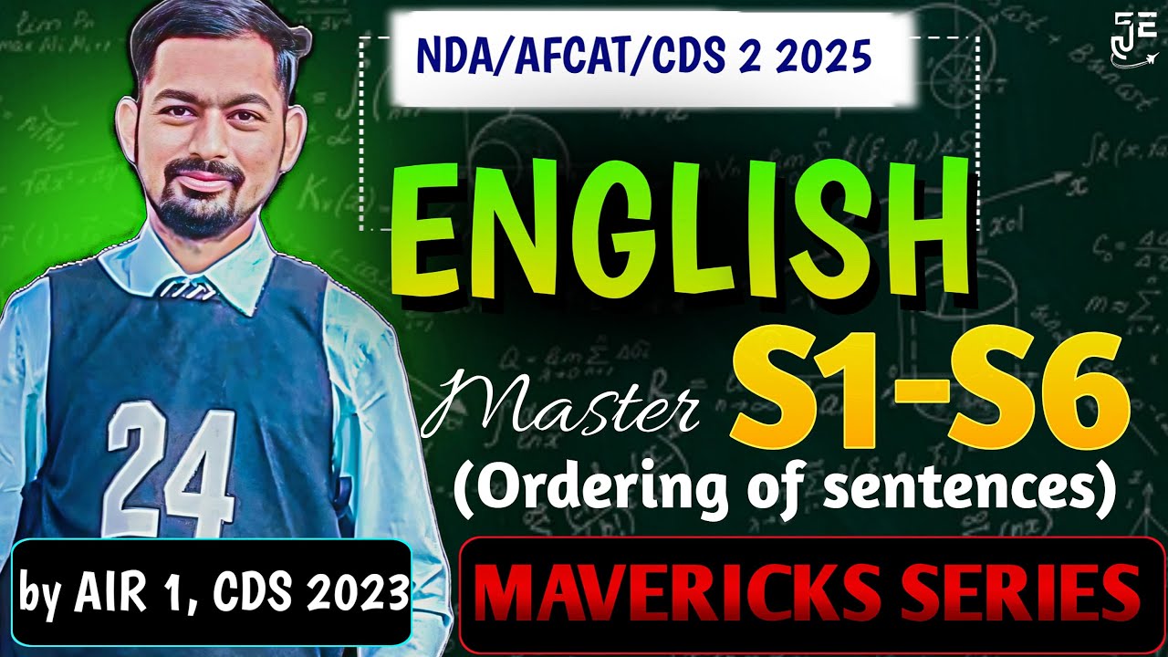 Master S1-S6 Jumbled With 100% Accuracy || With PYQs || For CDS/NDA 2 2025 || By UPSC CDS AIR 1