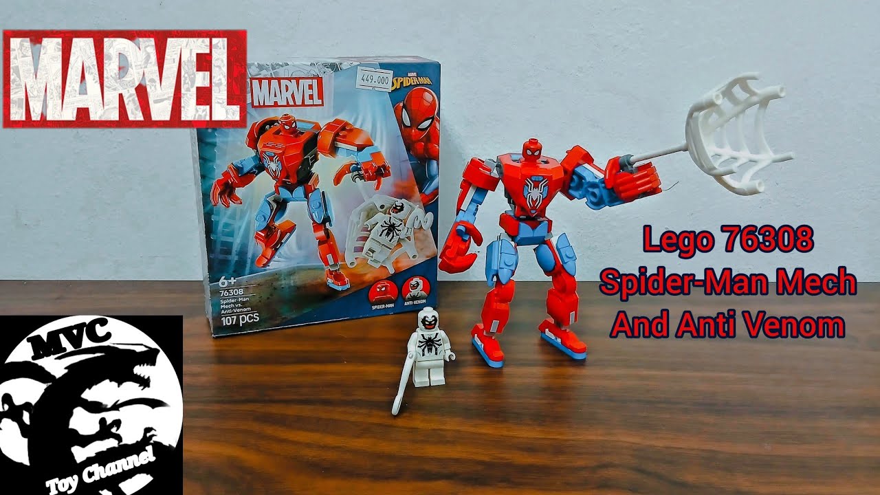 Lắp ráp và review Lego Marvel 76308 chính hãng Spider-Man Mech and Anti Venom.