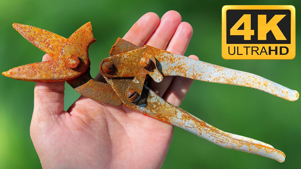 ВОССТАНОВЛЕНИЕ НОЖНИЦОВ СТАРОГО МЕТАЛЛА | УДИВИТЕЛЬНЫЙ РЕЗУЛЬТАТ