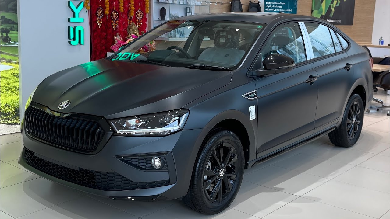 Skoda Slavia Sportline 1.5 TSI DSG (Carbon Steel Matte) 2025 | Features | Price | Mileage