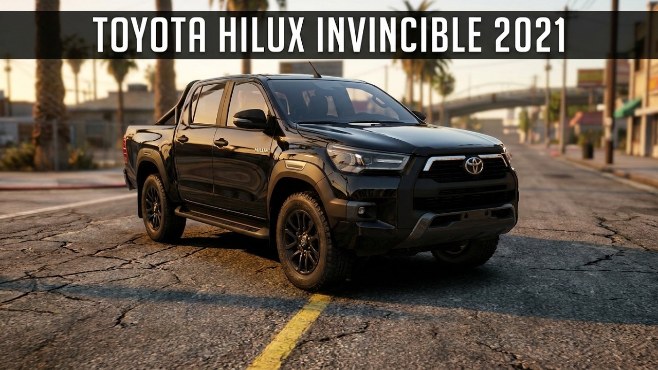 Exclusive Toyota Hilux invincible 2021  (SA lights) [PC and mobile] GTA SA