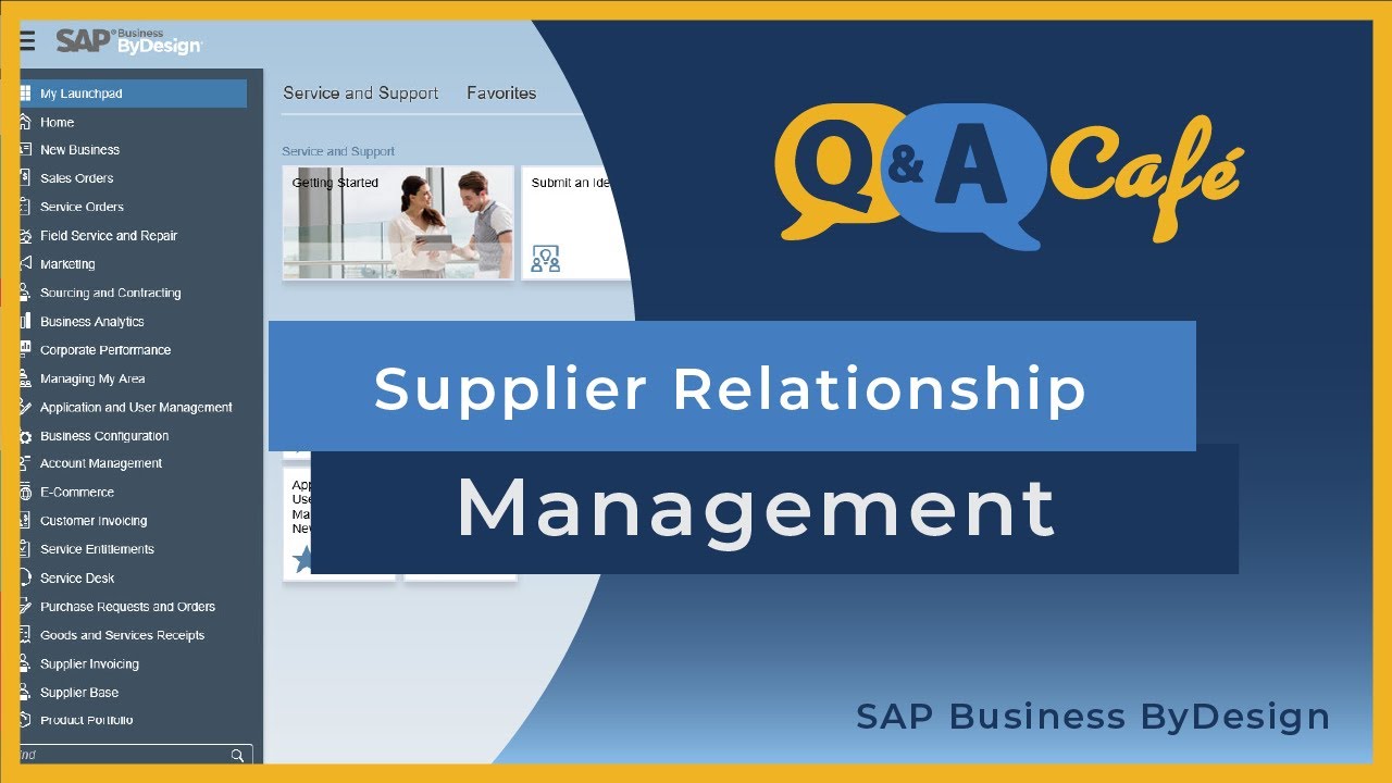 Q&A Café: Supplier Relationship Management in SAP Business ByDesign