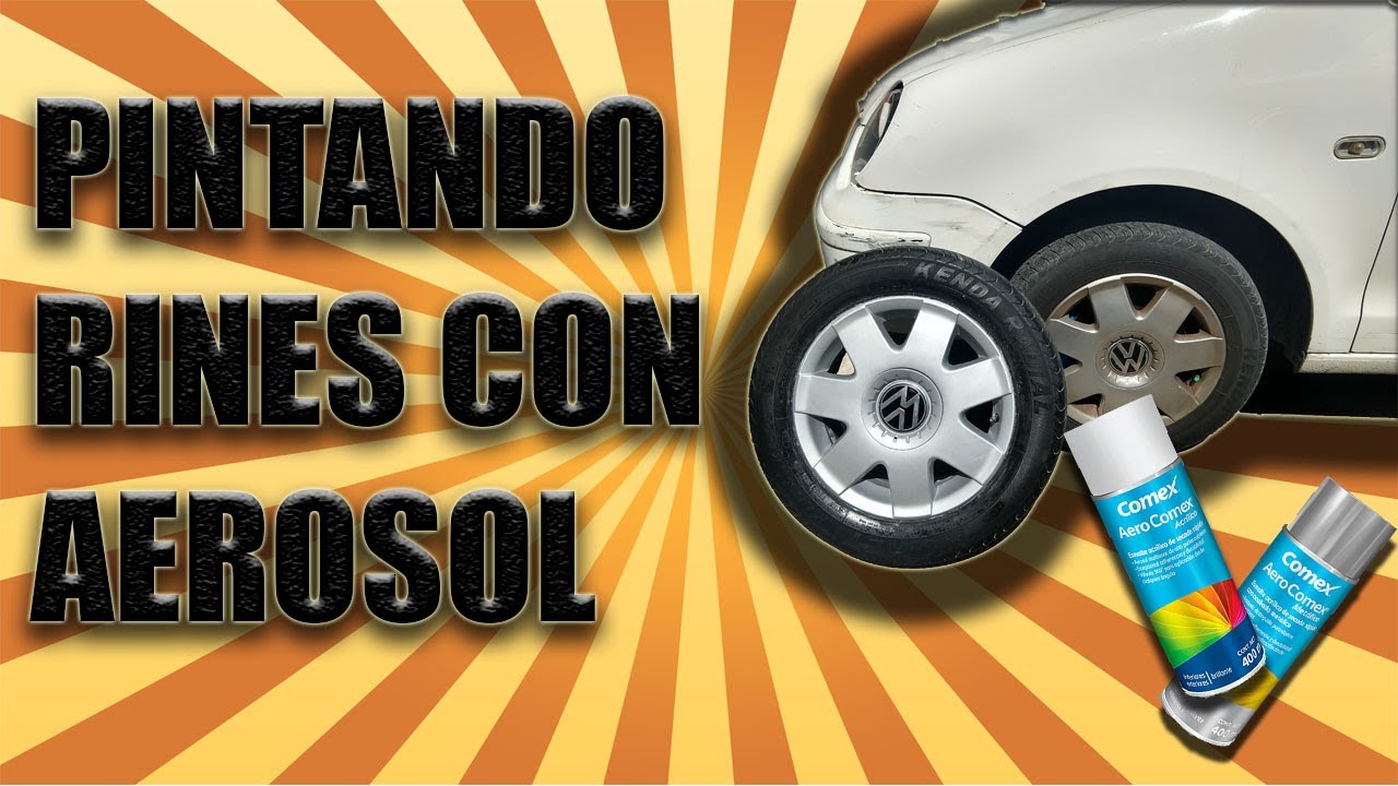 PINTAR RINES O AROS CON AEROSOL PERO BIEN.