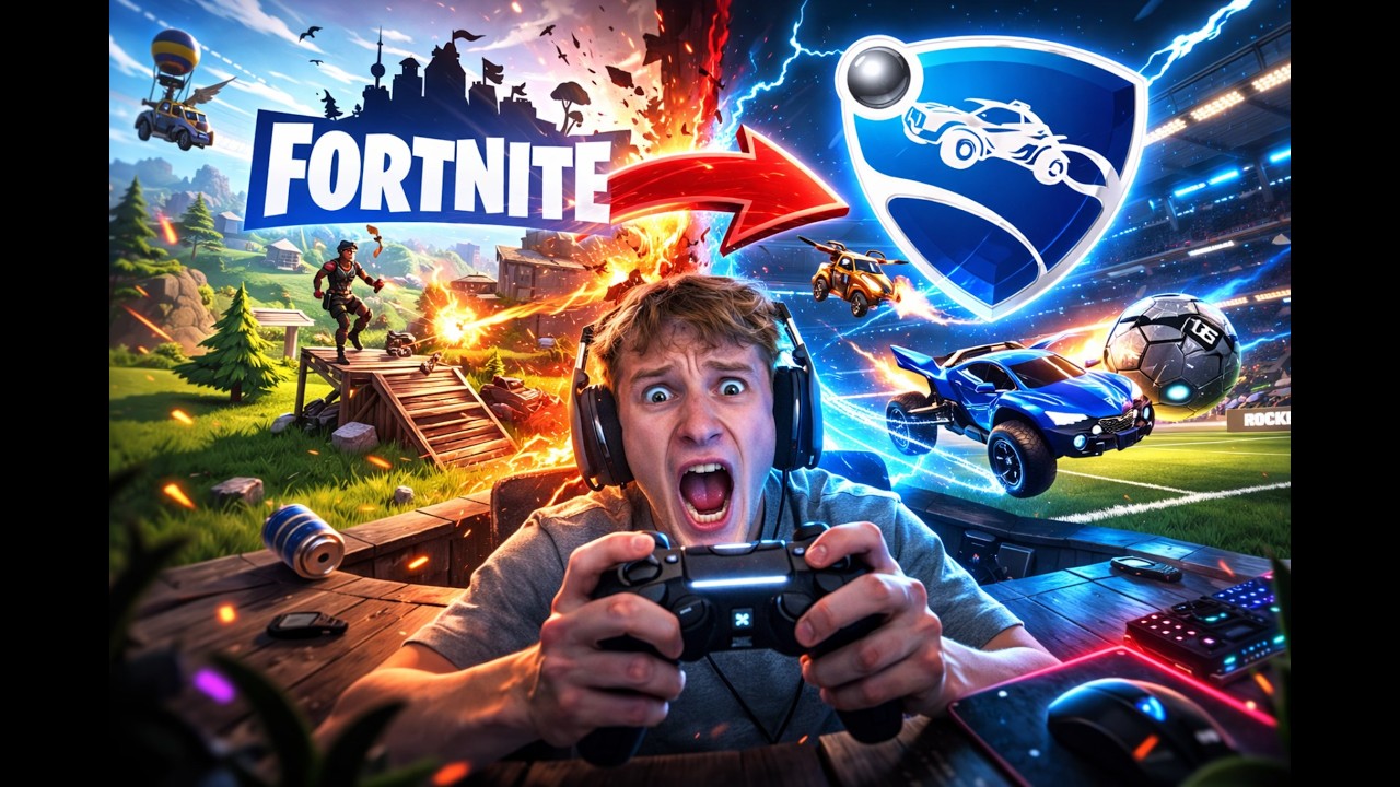 we switched from fortnite to rocket league...