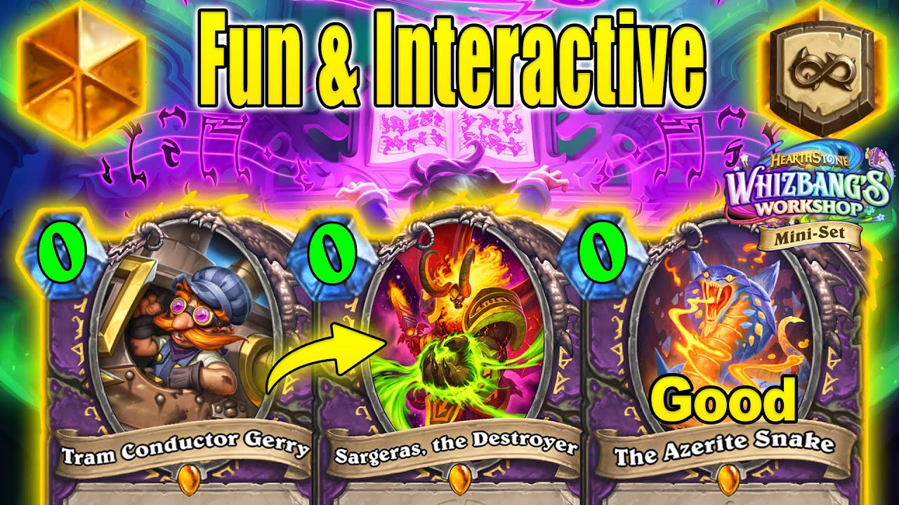 Excavate Snake Warlock 6.0 Fun & Interactive Design At Whizbang's Workshop Mini-Set | Hearthstone