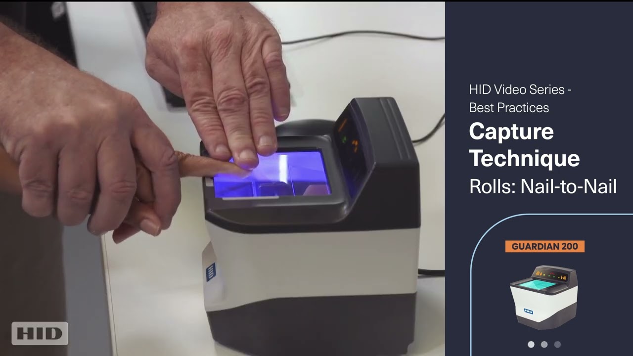 09 Рекомендации по использованию HID® Guardian™ 200 – Метод захвата рулонов с помощью гвоздя к гв...