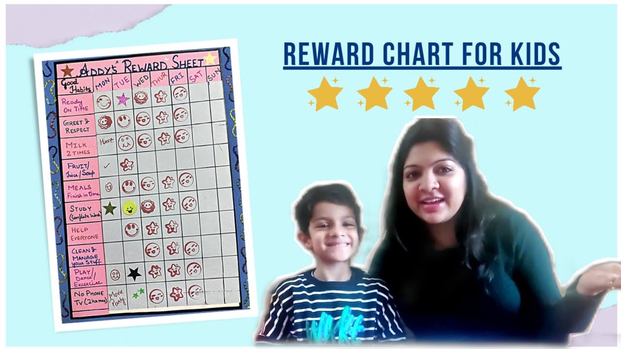 Reward Chart for Kids | How to improve kids Behaviour | Make a Responsibility Chart for kids