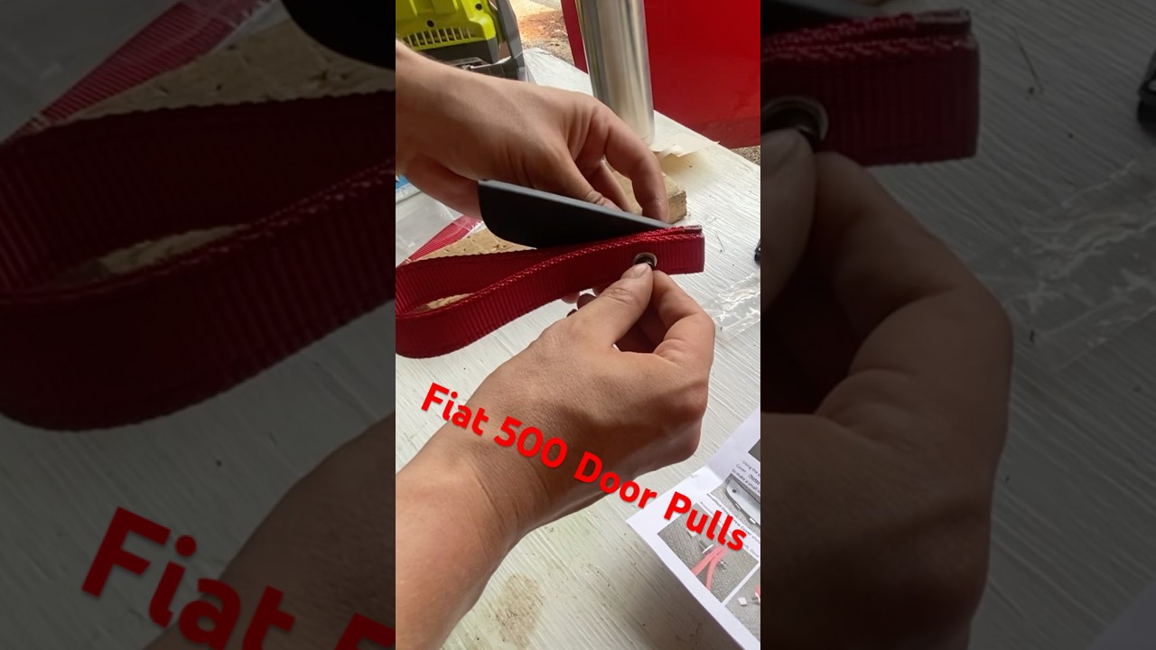 Fiat 500 Door Pulls | easy, cheap, DIY mod #fiat #500 #abarth #diy #cartok #fiat500abarth #hothatch