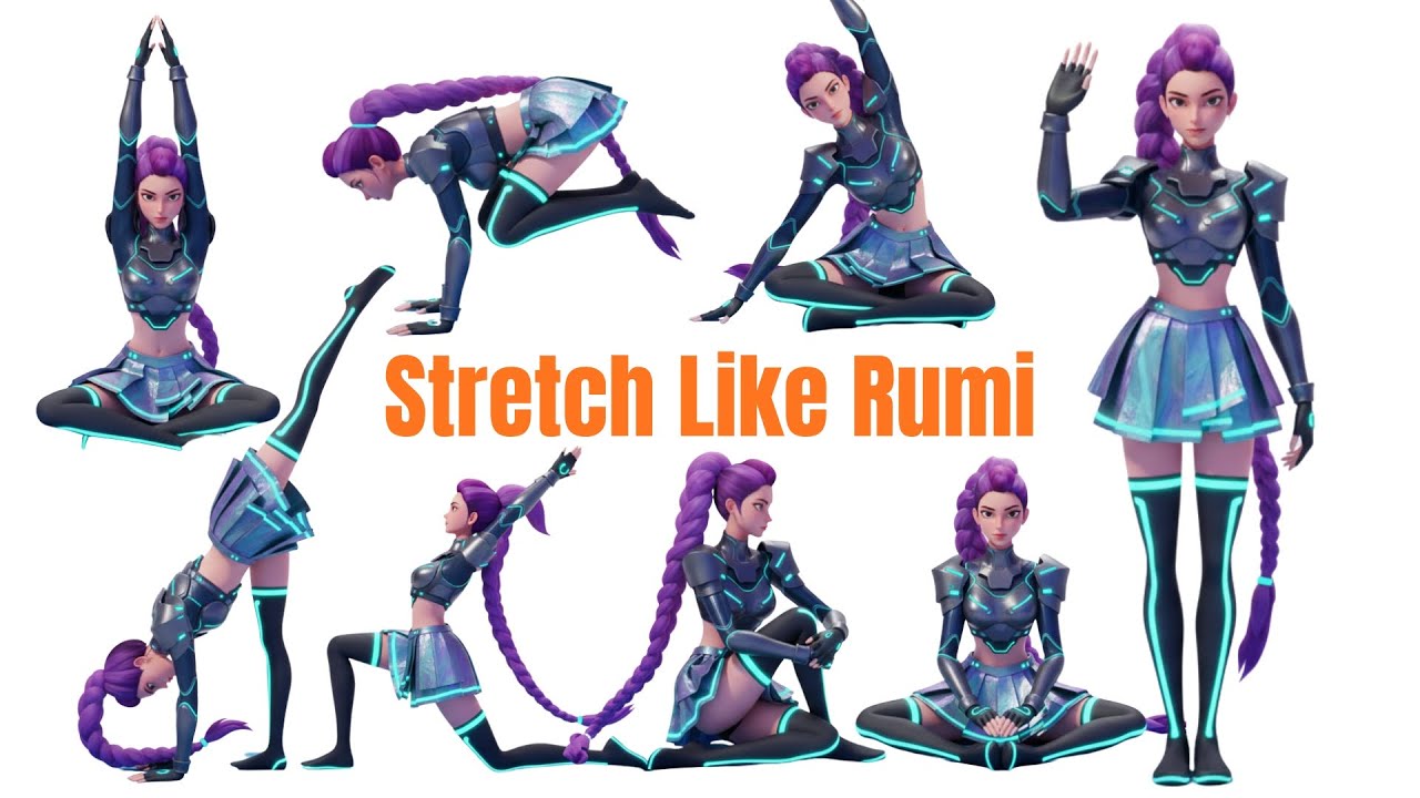 Stretch Like Rumi | Yoga with KPop Demon Hunters | Yoga for Flexibility & Fun
