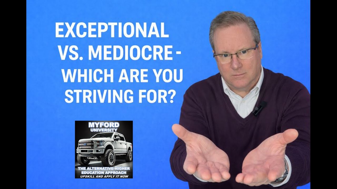 Exceptional Vs Mediocre-- Which Are You Striving For? 