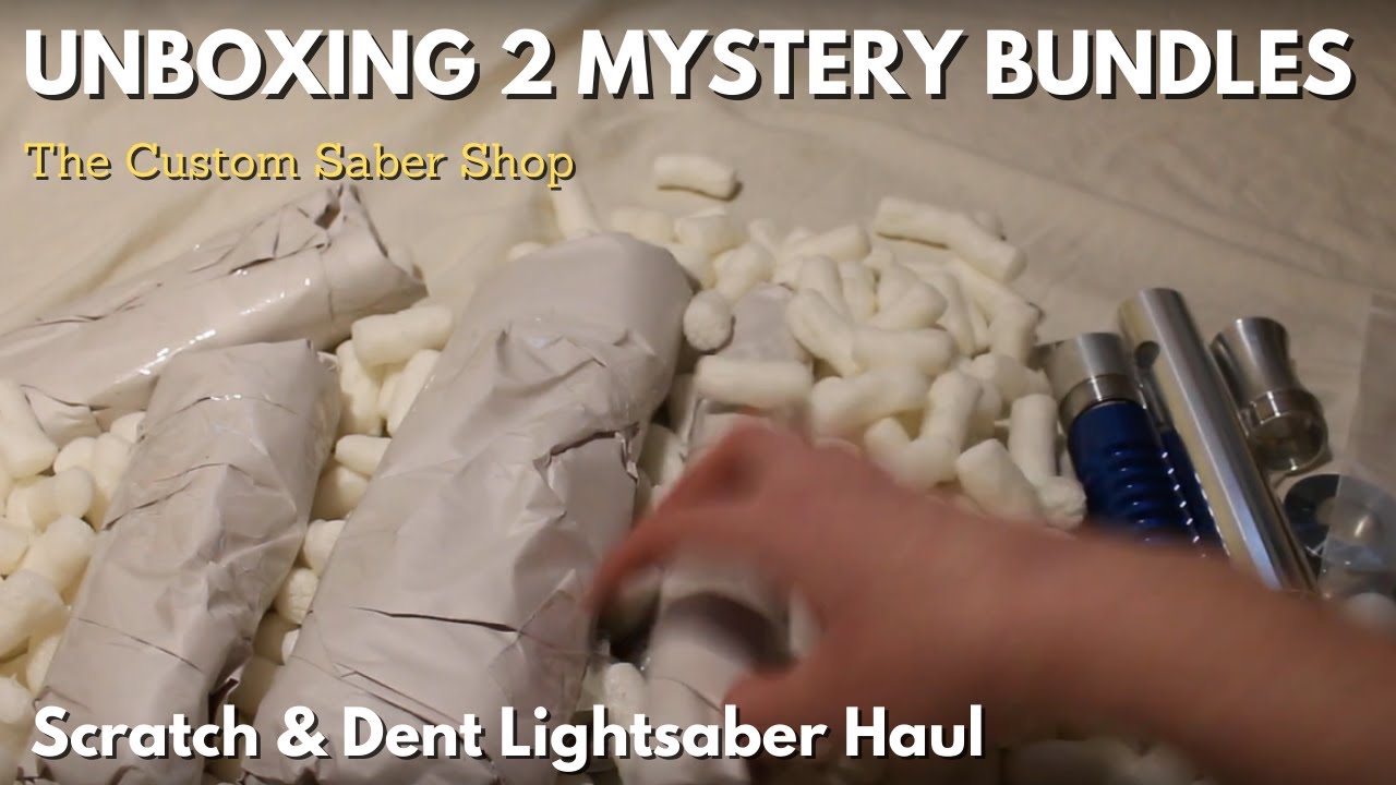 UNBOXING Mystery Bundle of Scratch and Dent Lightsaber Parts | The Custom Saber Shop