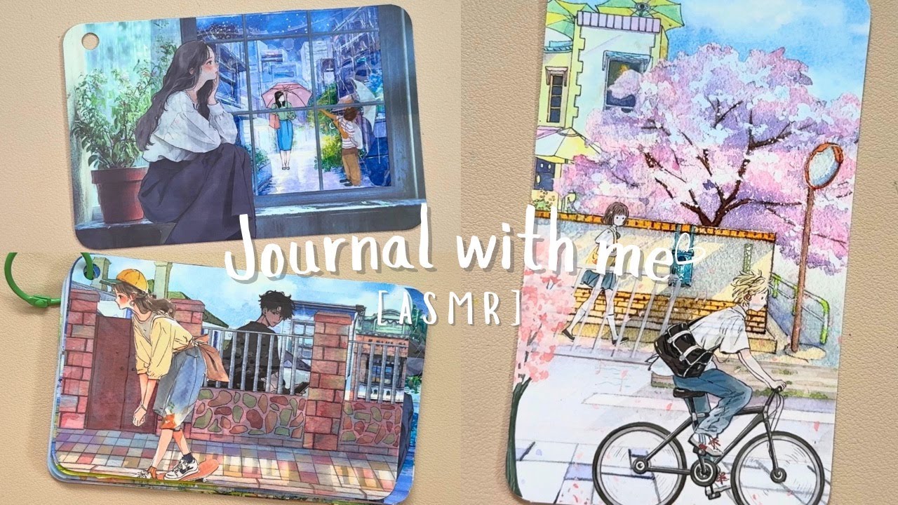 [ ASMR ] Landscape Scenery Collage | ASMR Relaxing Journal with me