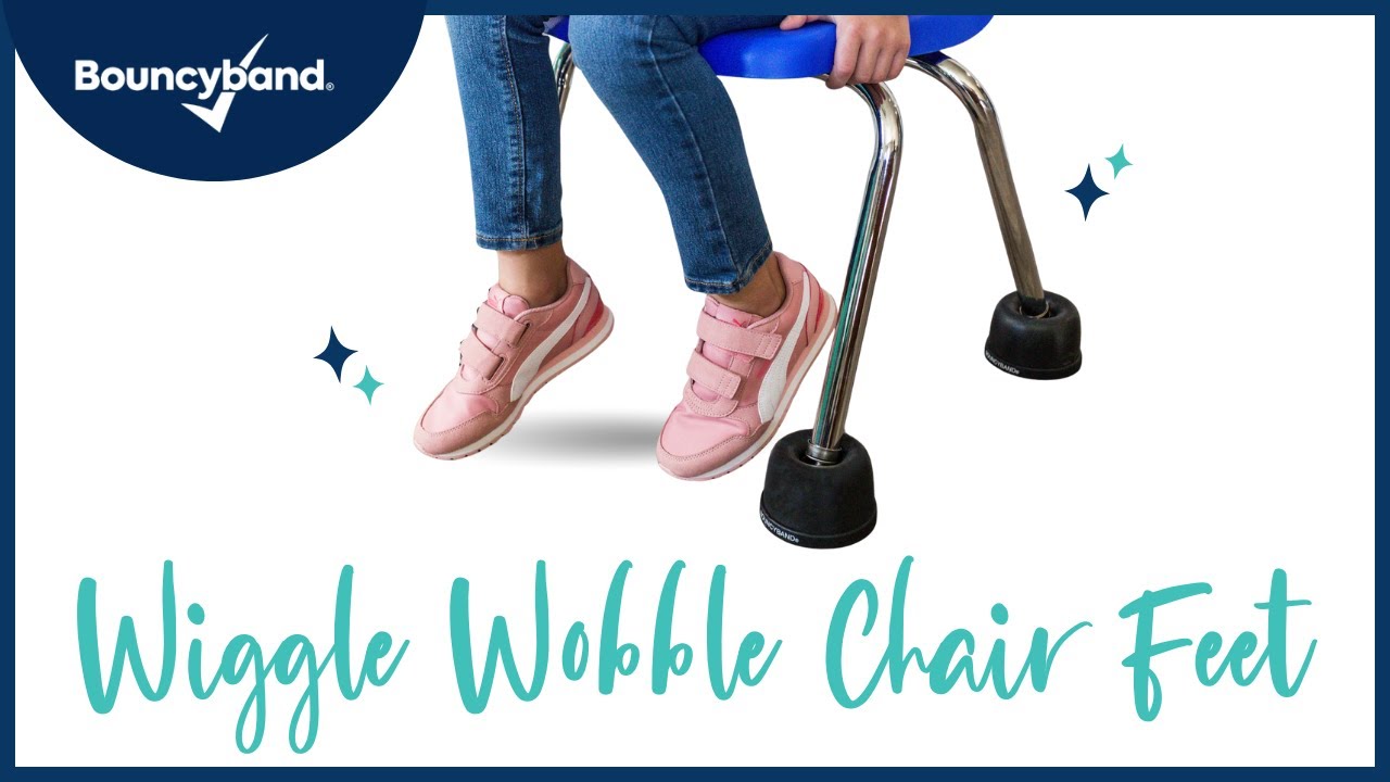 Wiggle Wobble Chair Feet by Bouncyband&reg; | Transform Standard Chairs into Wobble Chairs