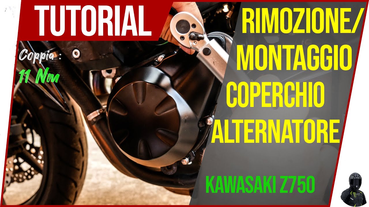 Come smontare/sostituire coperchio alternatore Kawasaki Z750 (2007-2012)