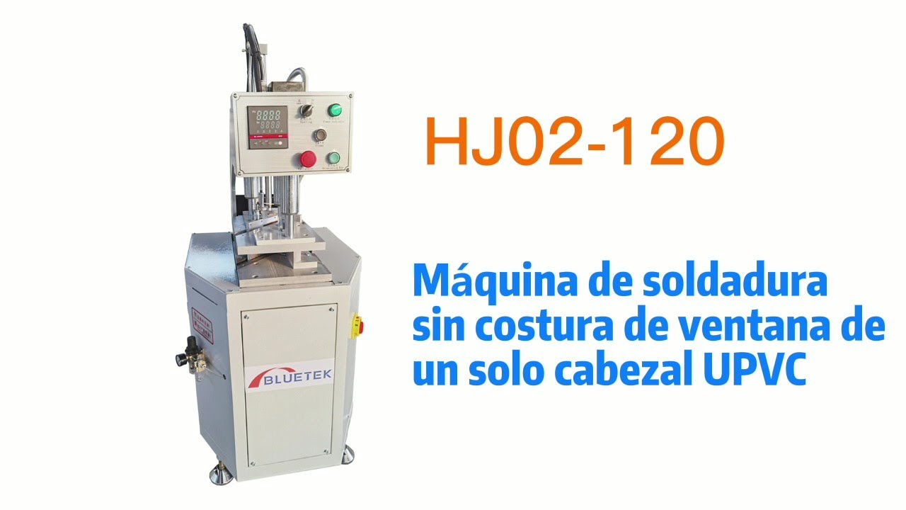 Máquina de soldadura sin costura para ventanas de un solo cabezal UPVC