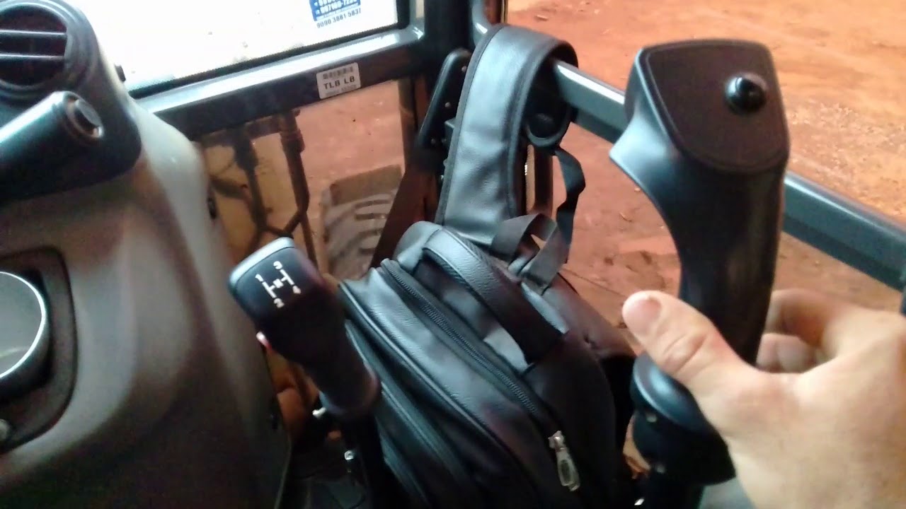DICAS DE NIVELAMENTO DA CAÇANBA DIANTEIRA  DA RETRO ESCAVADEIRA NEW HOLLAND B110B.