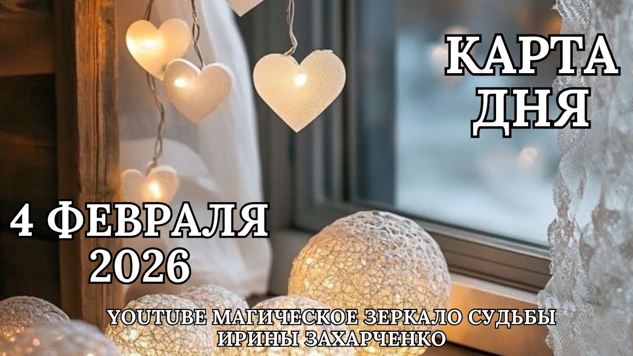 4 февраля ❄️Карта дня 🛷Развернутый Таро-Гороскоп/Tarot Horoscope+Oracle_today от Ирины Захарченко.