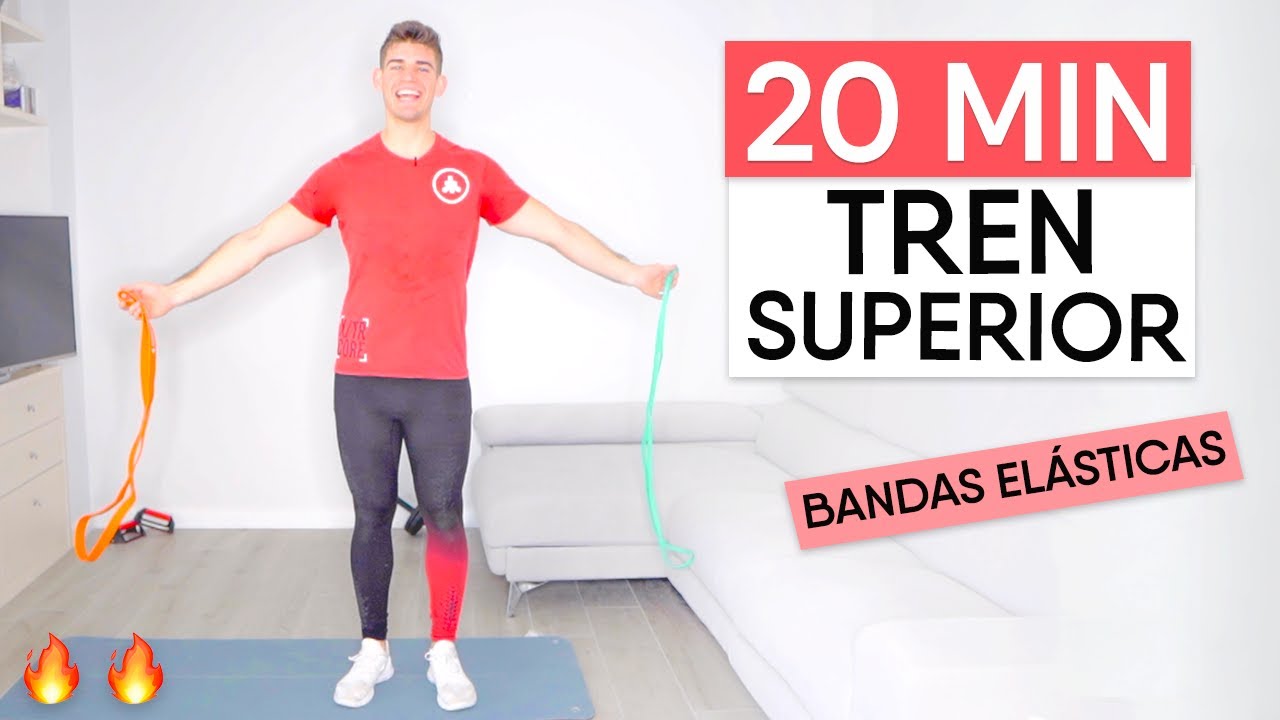 EJERCICIOS con BANDAS ELÁSTICAS 🔥 | Los mejores ejercicios TREN SUPERIOR con bandas de resistencia