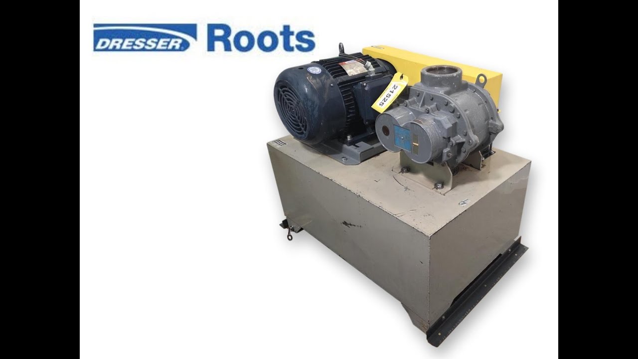 Used 15HP Roots 56 U-RAI-J Rotary Lobe Blower Package