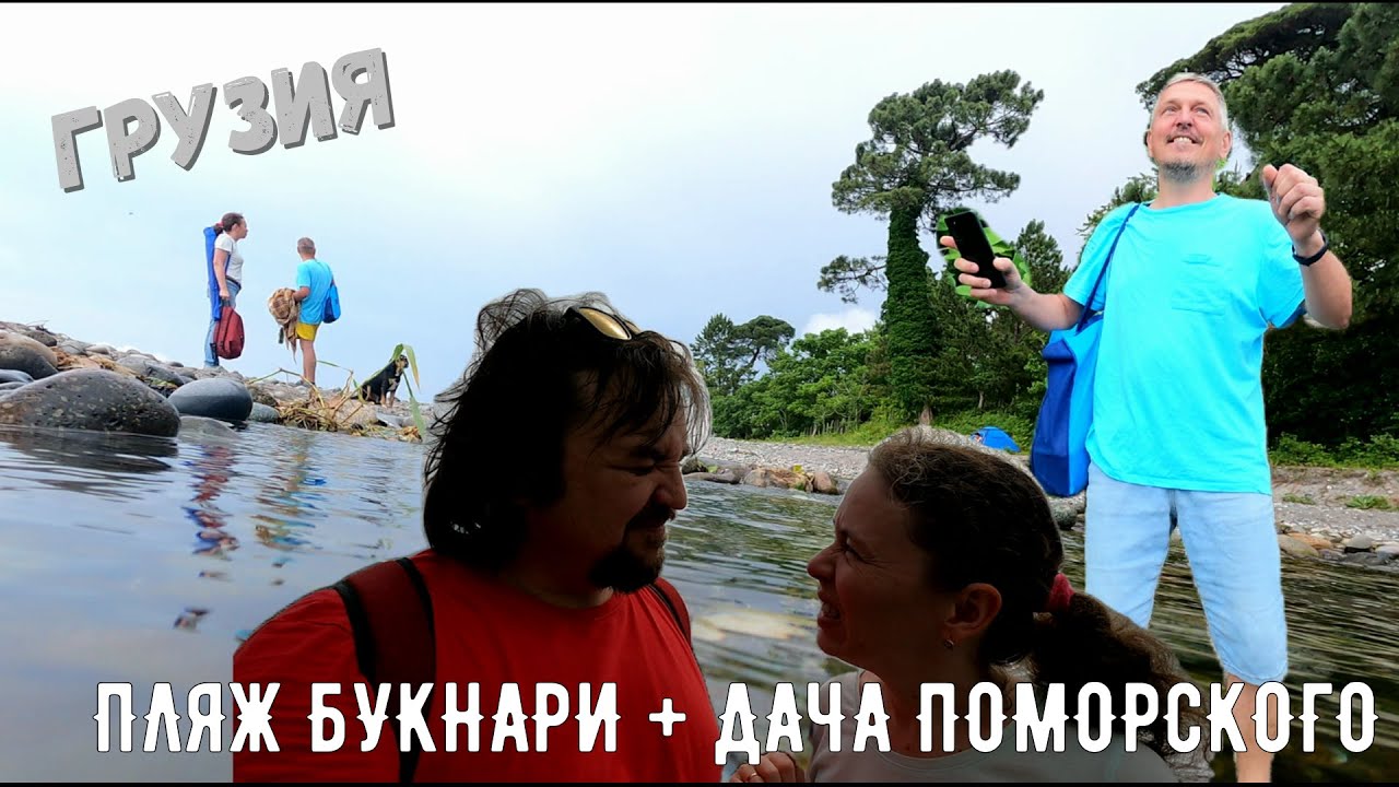 Грузия (42): Пляж Букнари + Дача Поморского ~ Капибары в бегах #76