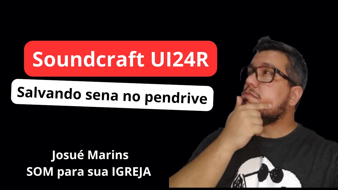 SALVANDO CENA NO PENDRIVE- Soundcraft UI24R.