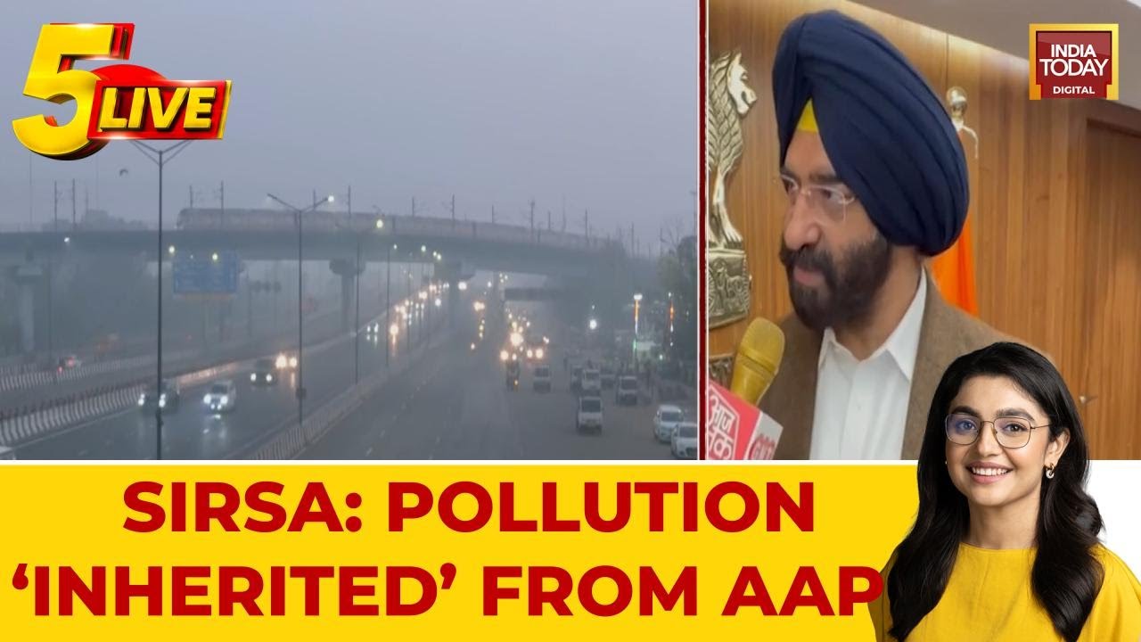 Delhi Environment Minister Manjinder Singh Sirsa Blames AAP For Pollution Crisis As AQI Remains Very