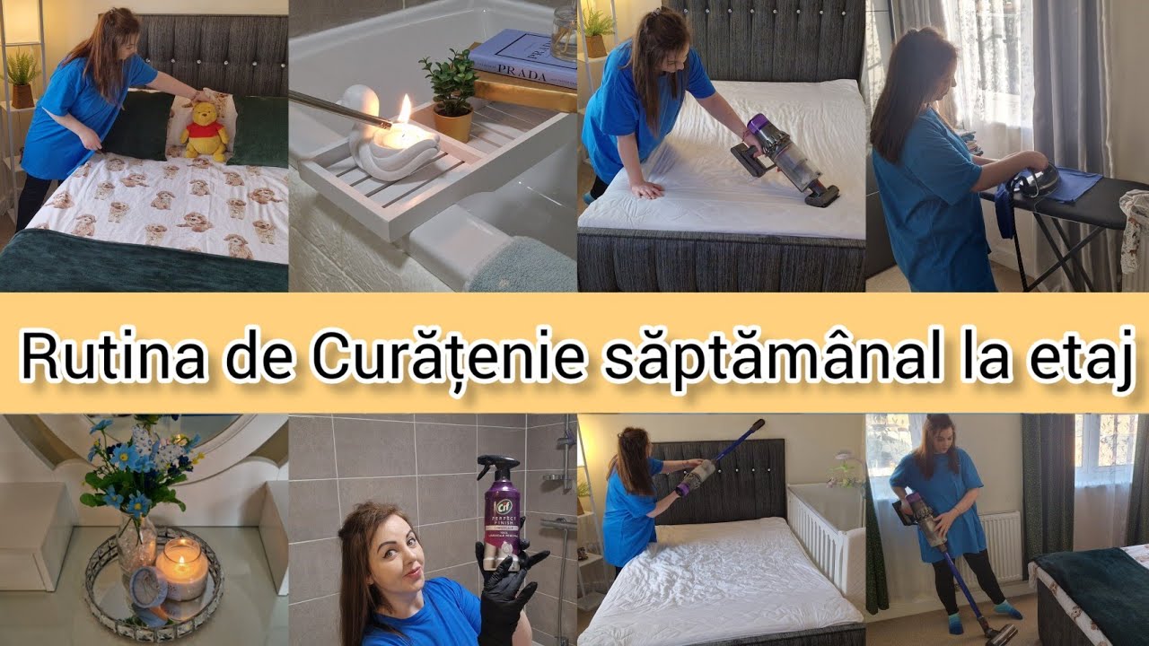 Rutina de Curățenie Generală la etaj/Fă curat cu mine acasă/Organizare la haine/Clean with me🧹🧺
