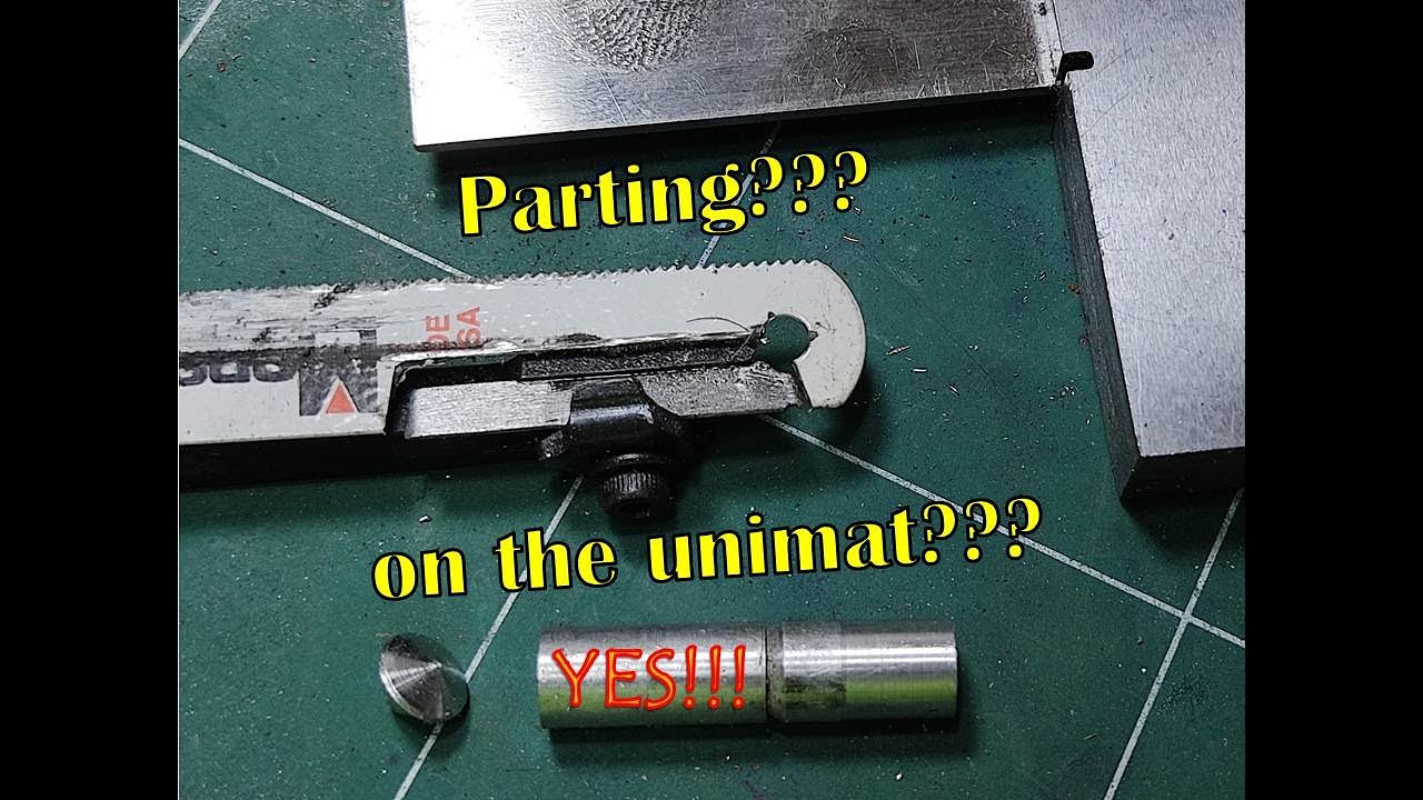Parting on the unimat lathe
