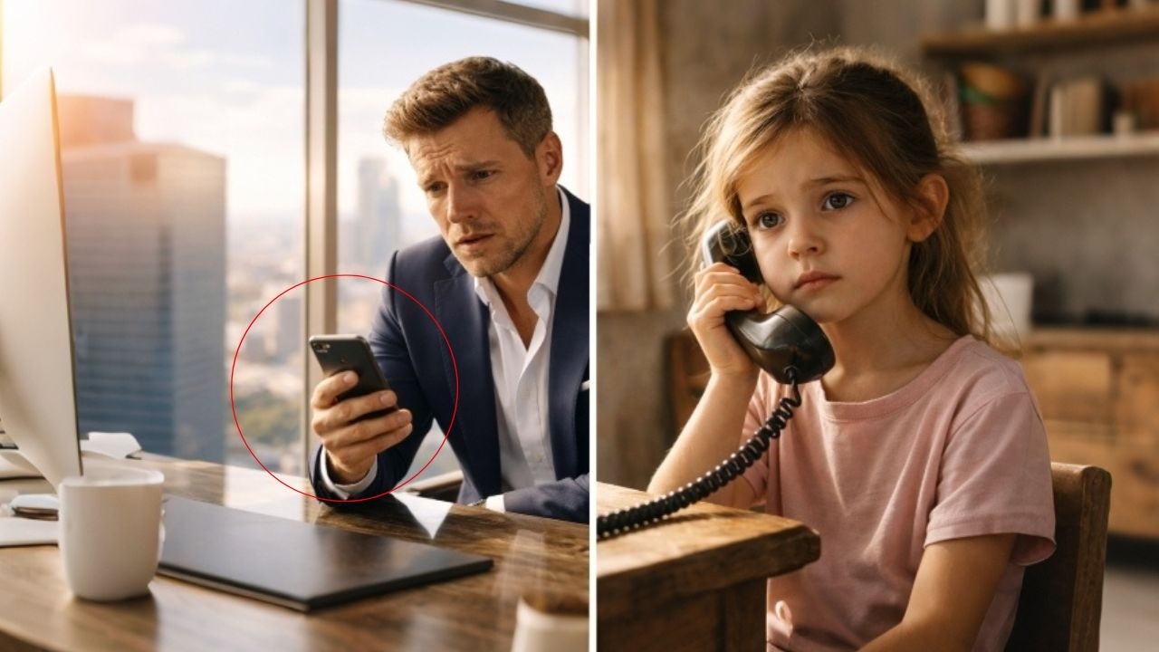 Milionário Arrogante Liga Para Funcionária Que Faltou… O Que a Filha Dela Diz Faz Ele Chorar