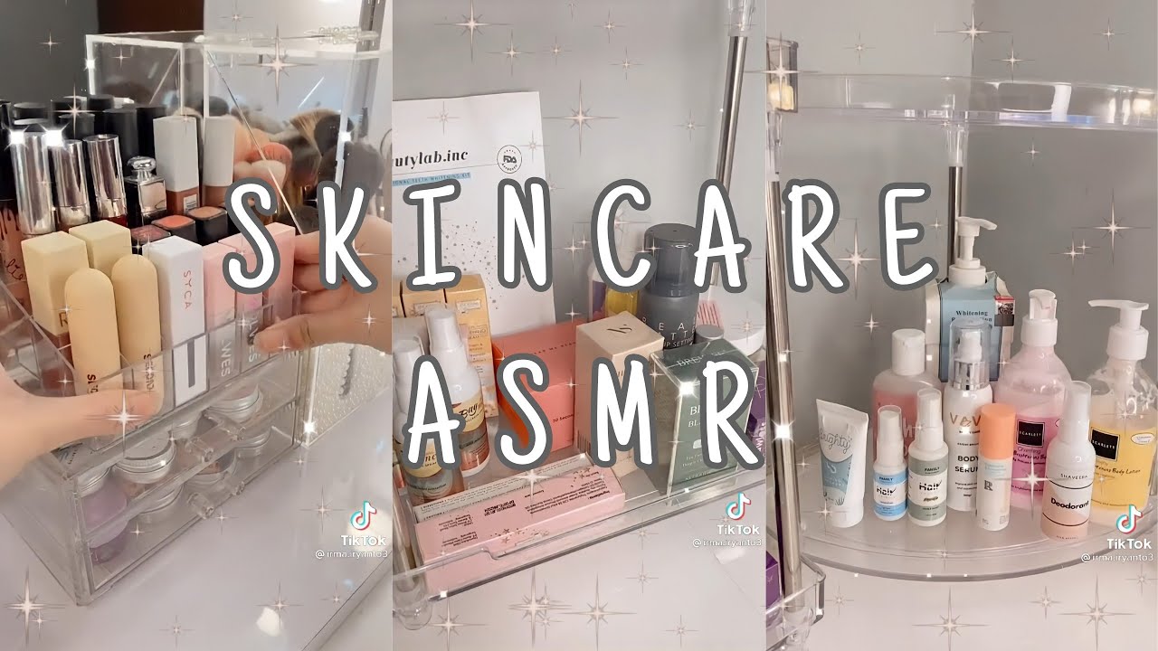 ASMR SKINCARE ORGANIZING TikTok || Part 2