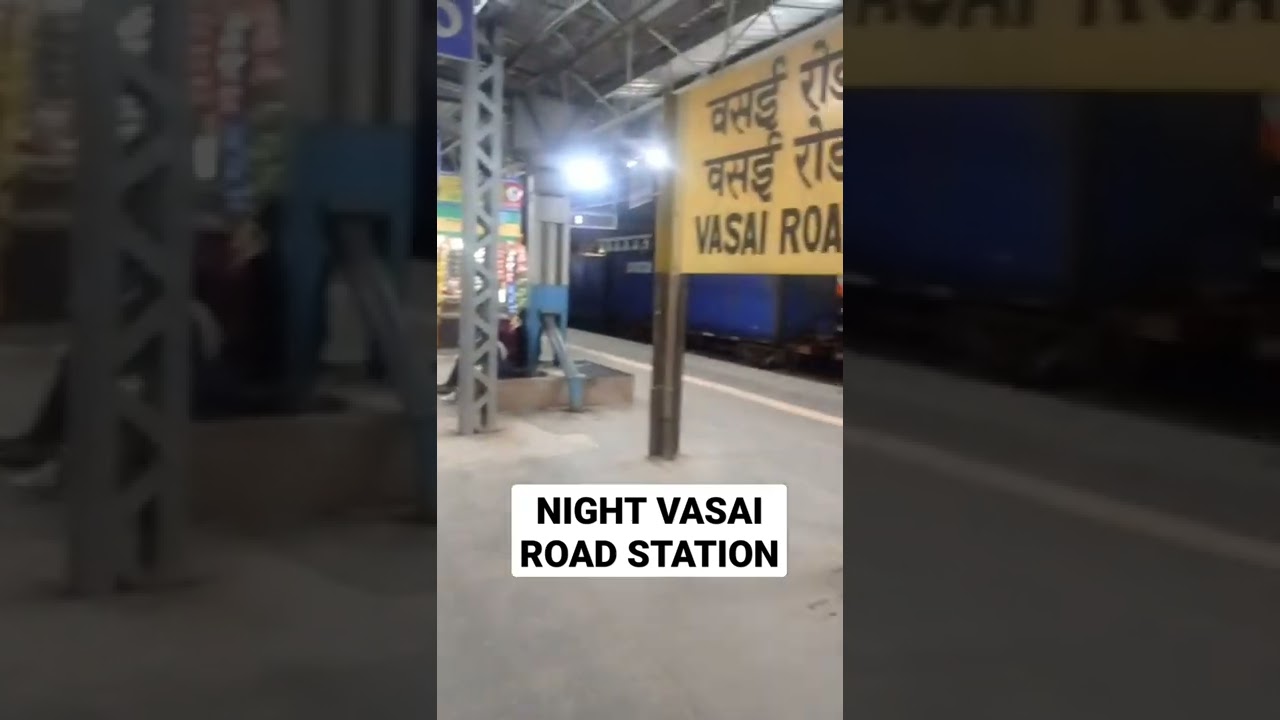 Vasai Road Station #vasai #westernrailways #night