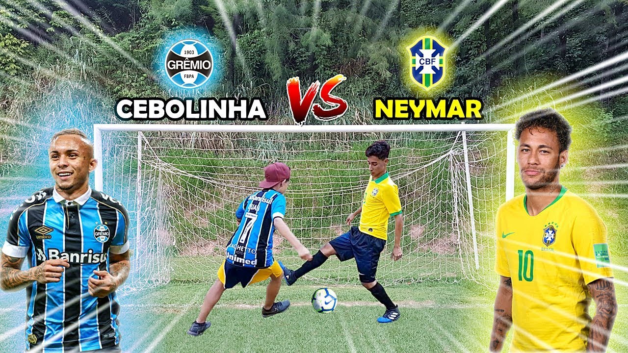 NEYMAR vs CEBOLINHA DESAFIO 1 vs 1 QUEM É MELHOR? DESAFIOS DE FUTEBOL ‹ Rikinho ›