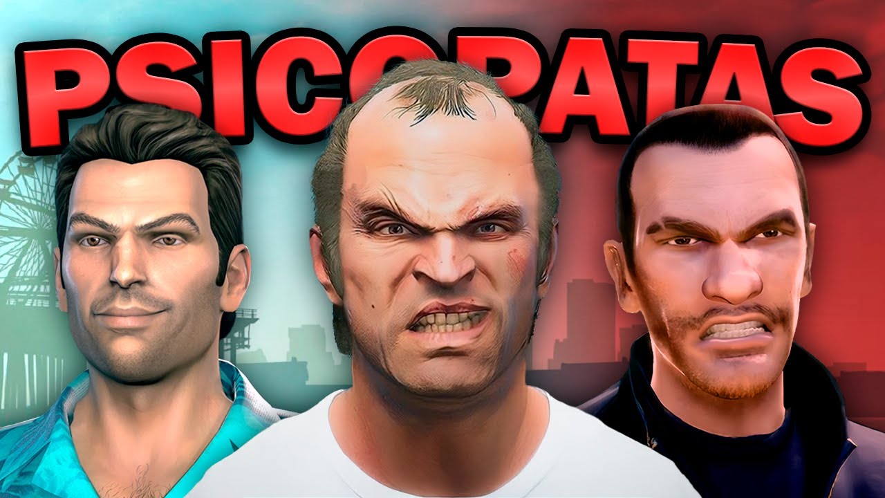 &iquest;Qu&eacute; tan Psic&oacute;patas son los Protagonistas de GTA?