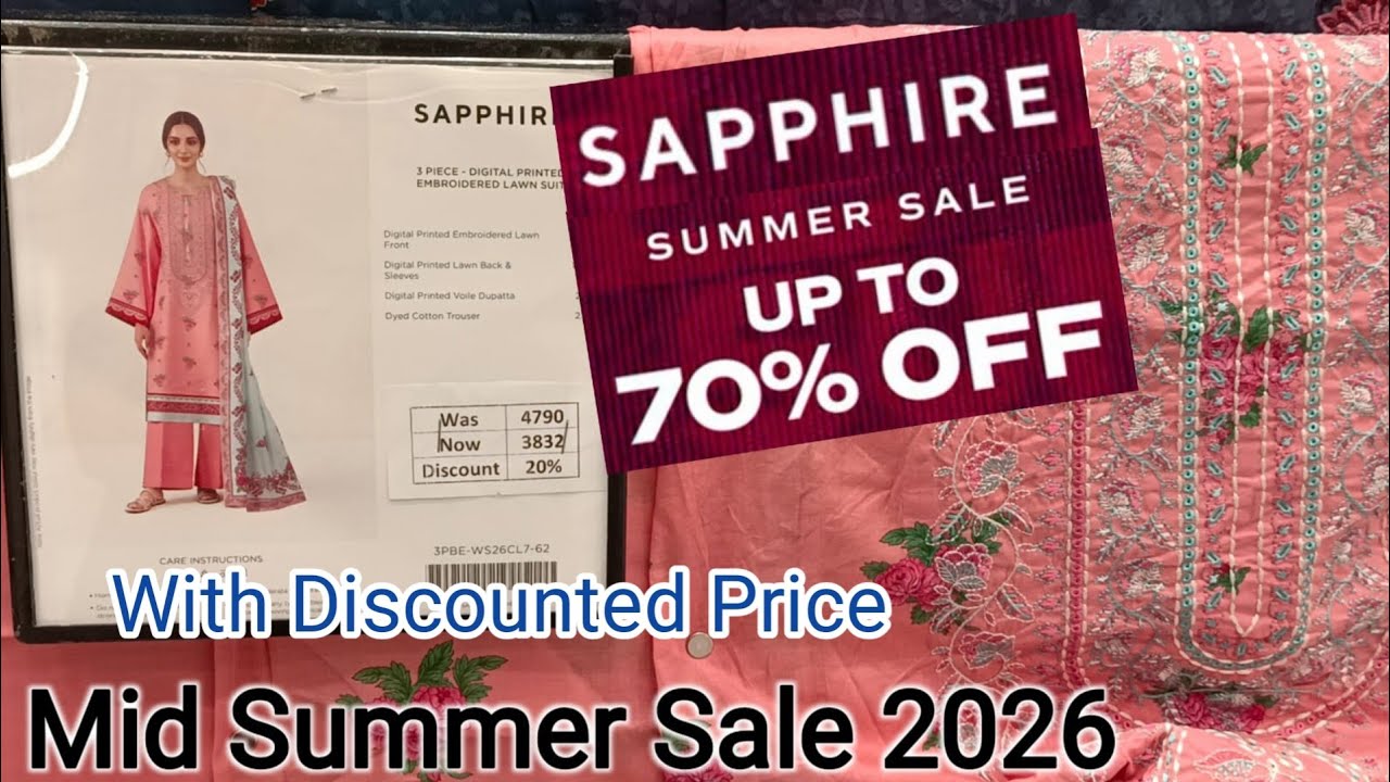 Sapphire Mid Summer Sale || Sapphire Summer Sale 20% 35% Off 😍 Sapphire sale today ❣️