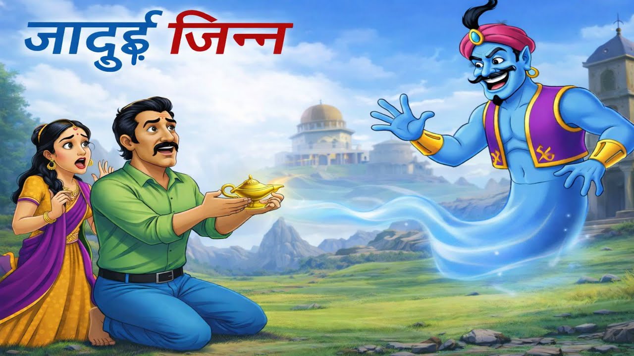 जादुई जिन्न का सच 😱 | Cartoon Moral Story | Hindi Kahani