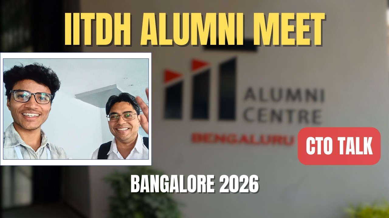 IIT Dharwad 3rd Alumni Meet 2026 | Dr Prashant Kumar CTO Oorja Energy | IIT ACB Bangalore