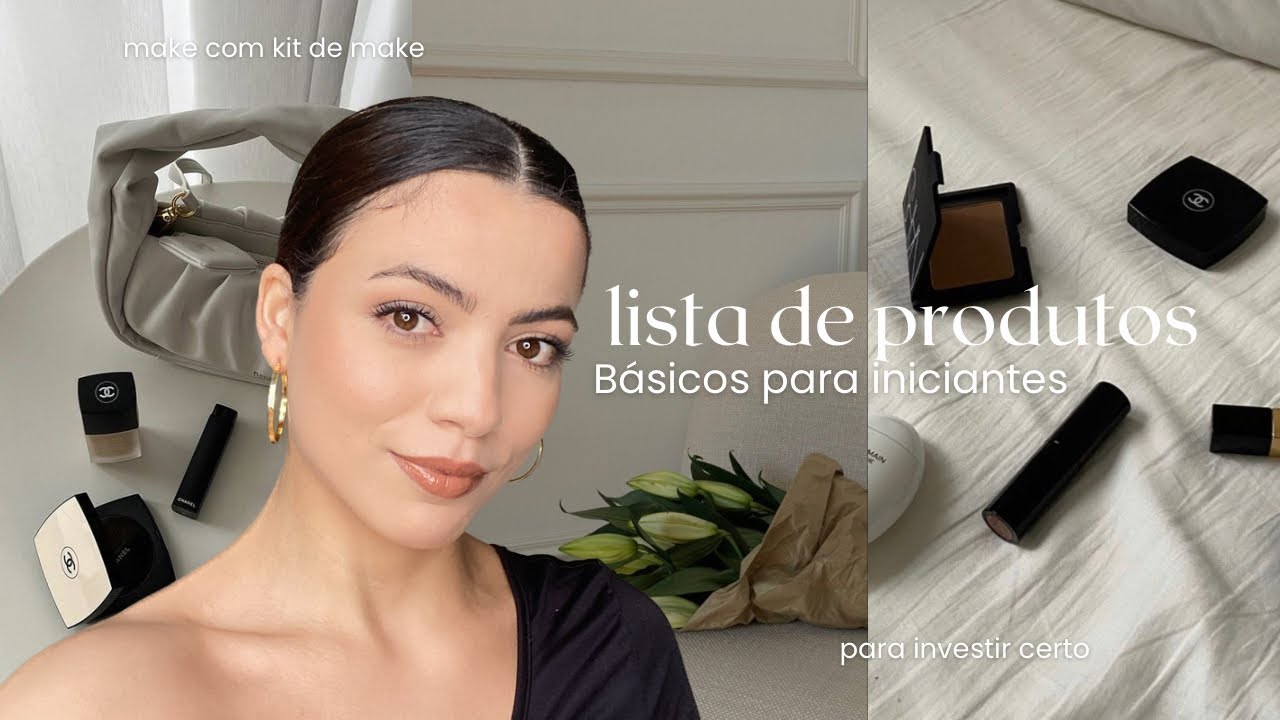 Montei uma lista de produtos básicos de maquiagem para iniciantes | Passo a passo para vocês ✨
