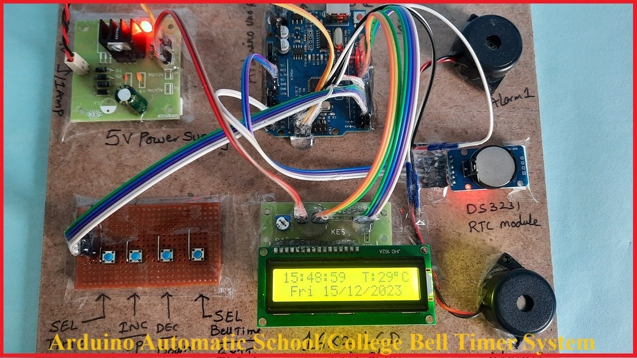 Arduino Automatic School/College🔔Bell Timer System | School Project