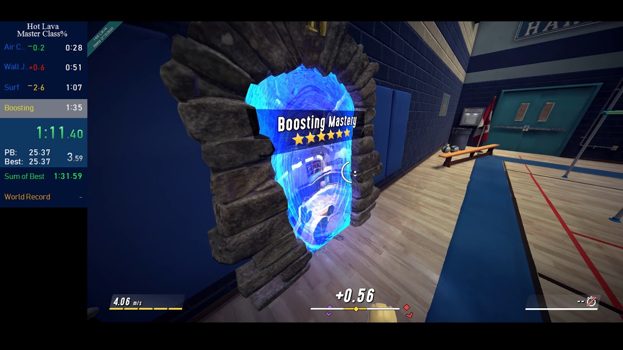 Hot Lava  BETA - Master Class% speedrun in 1:33.10 [Obsolete WR]