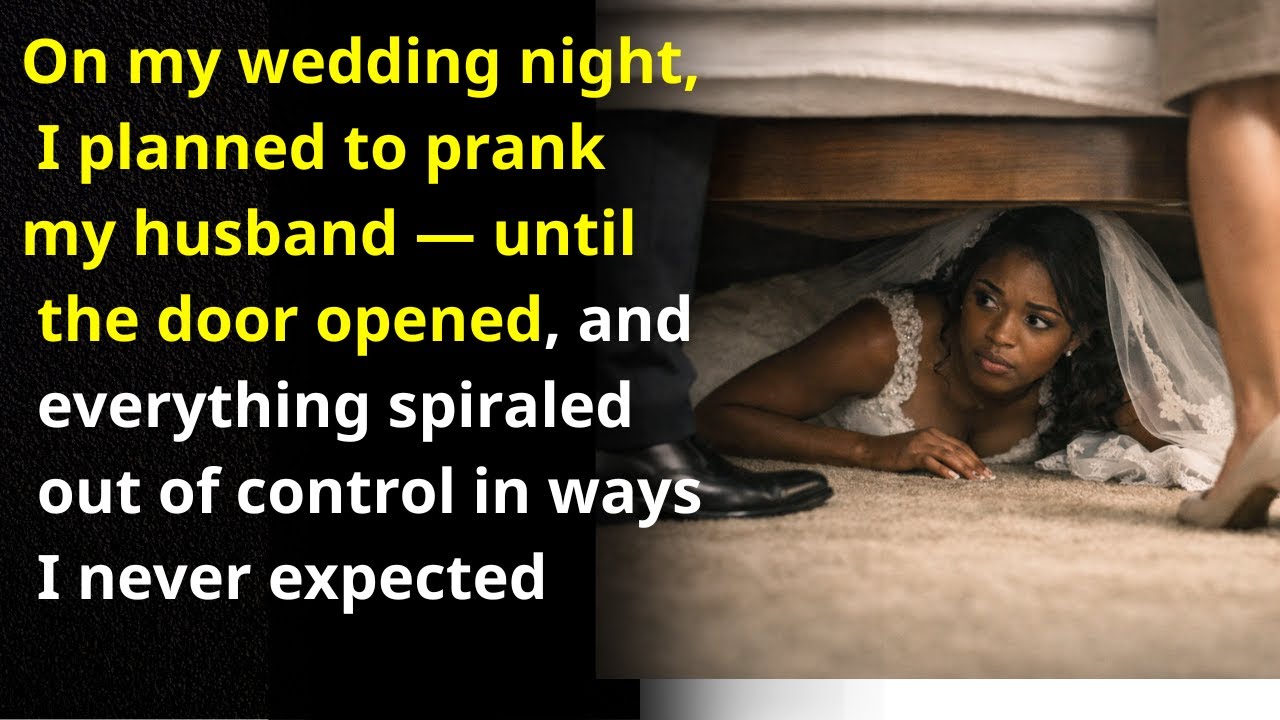 I Hid Under the Bed on My Wedding Night to Prank My Husband — The Person Who Appeared Left Me Frozen