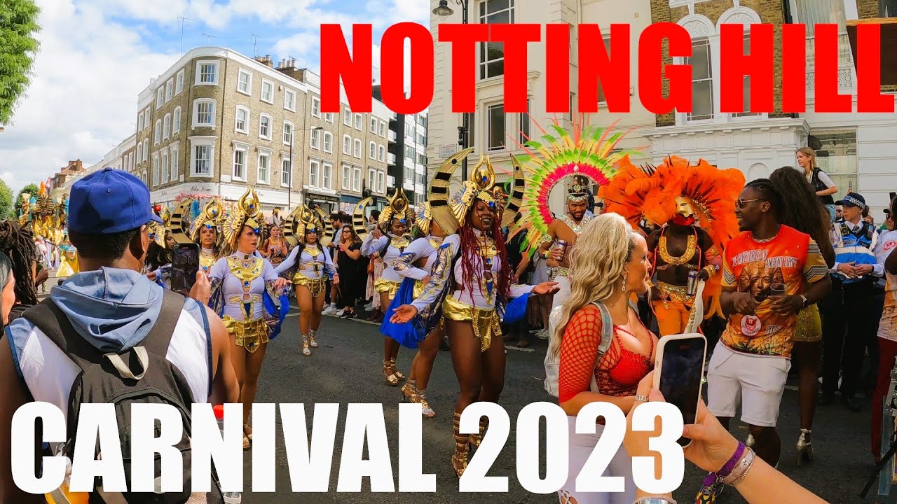 NOTTING HILL CARNIVAL 2023 WALK AROUND NOTTING HILL, 4K