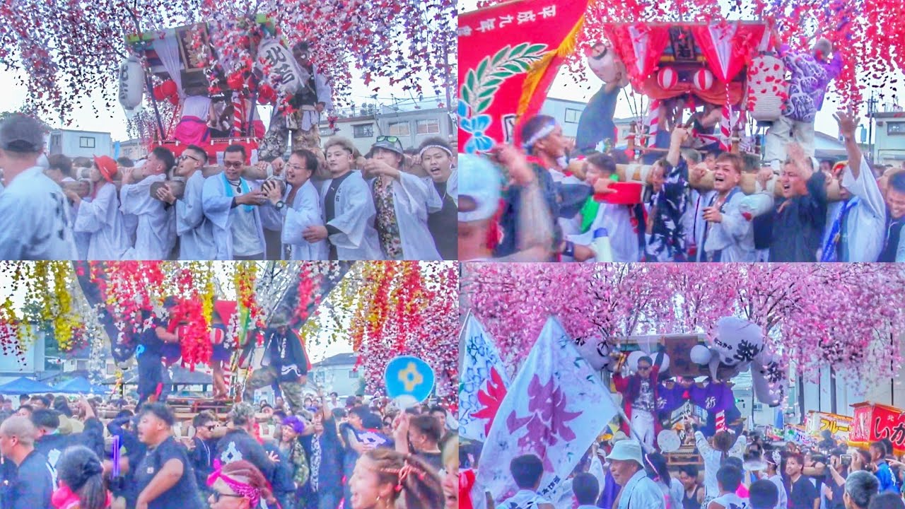 都農町 夏祭り 2023 神輿·太鼓台 都農神社 宮入り(新町太鼓台·北若太鼓台·浜若太鼓台·井戸端太鼓台) 2023.8.02 宮崎県児湯郡 都農町